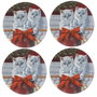 Hermia Salvamanteles de 37 cm Multicolor (Pack de 4)